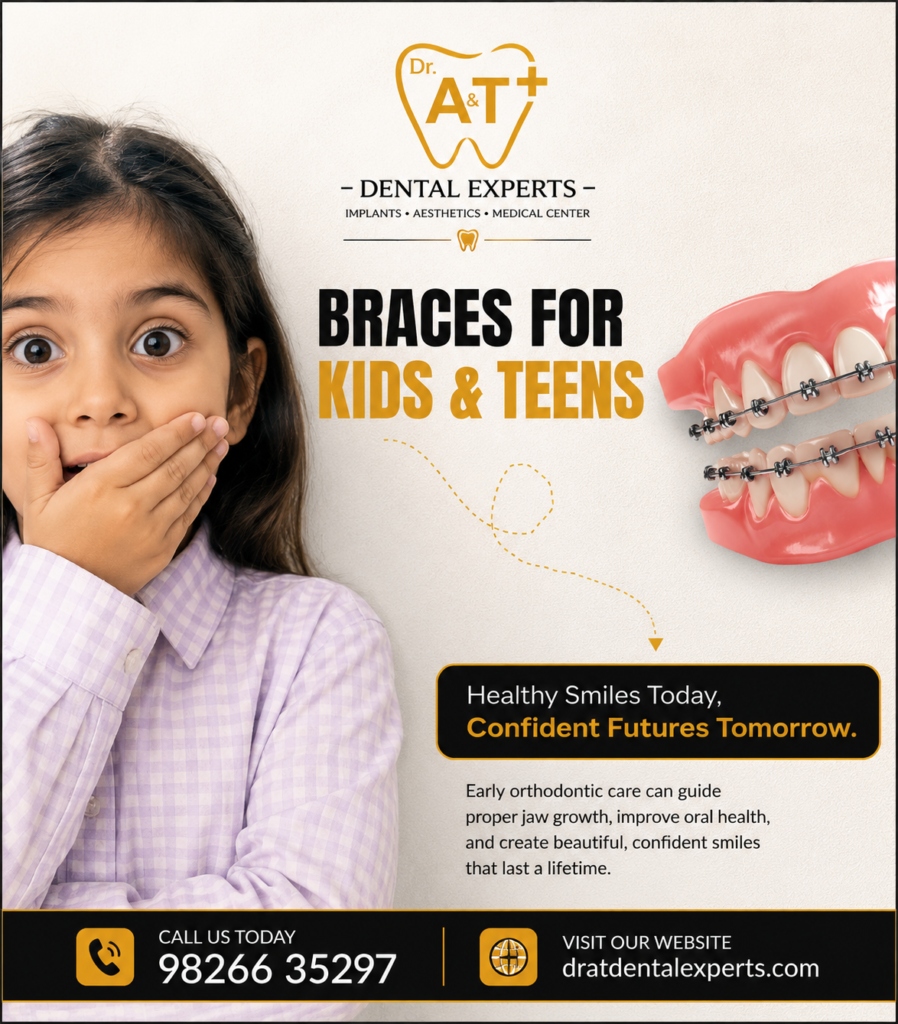 Orthodontic braces for children