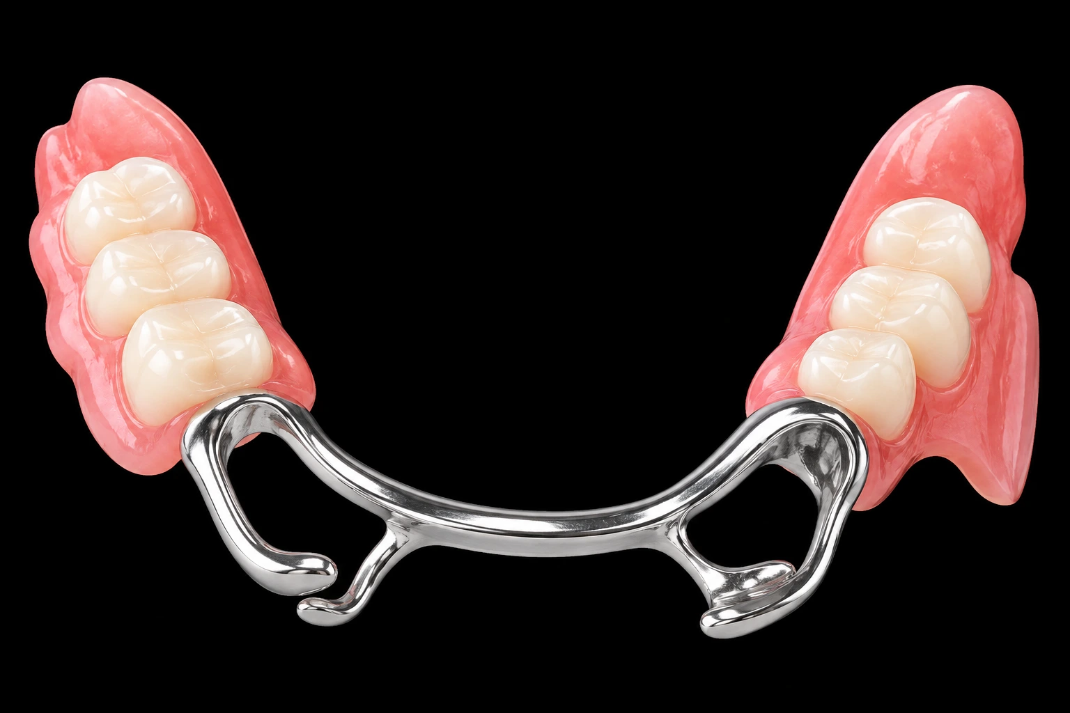 Partial dentures for replacing missing teeth